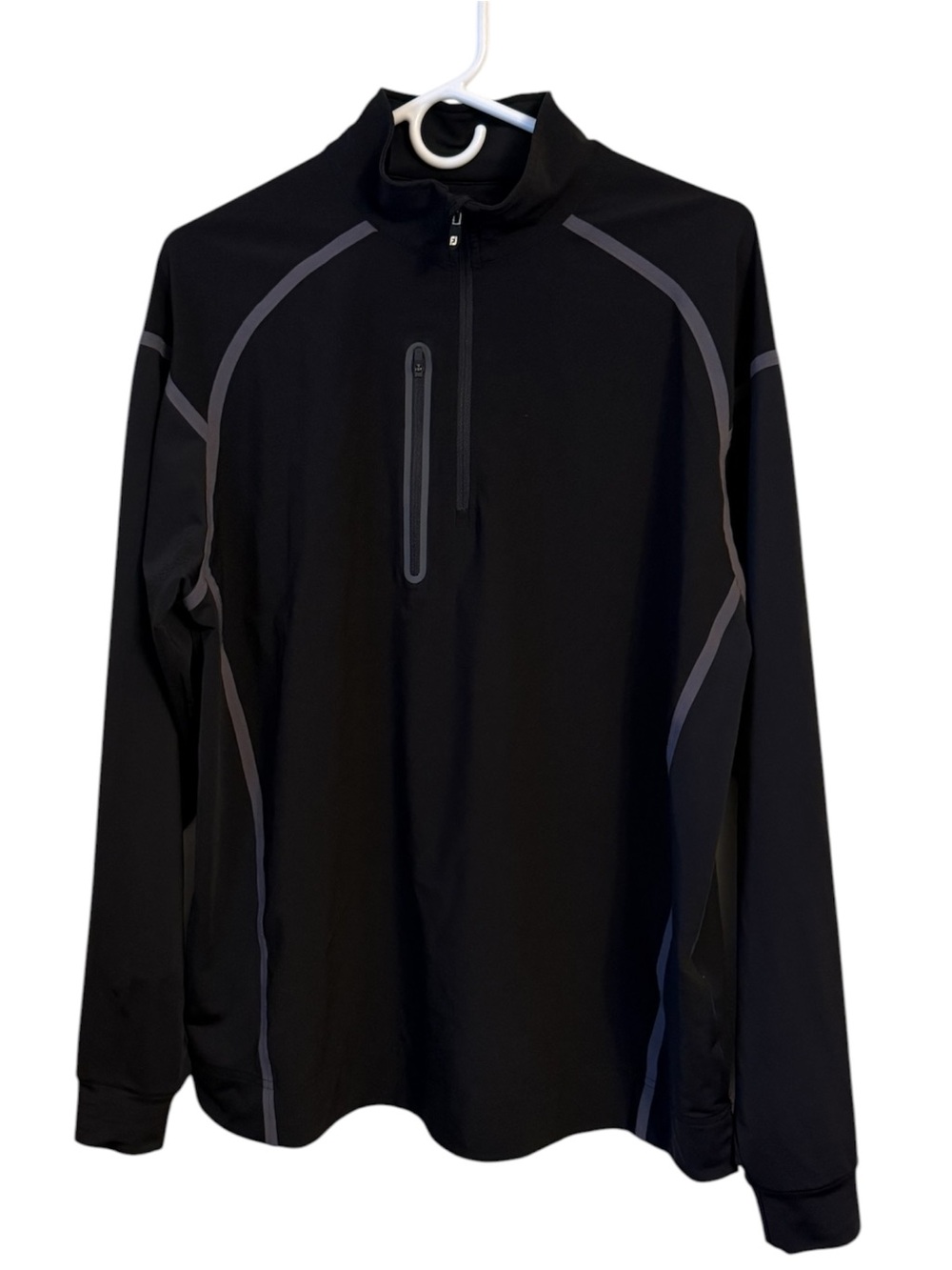 Footjoy Men's Large Black Quarter-Zip Performance Jacket